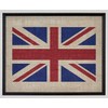 Union Jack Flag on Burlap