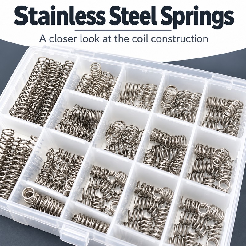 Stainless Steel Compression Spring Assortment for DIY Repairs – 30
