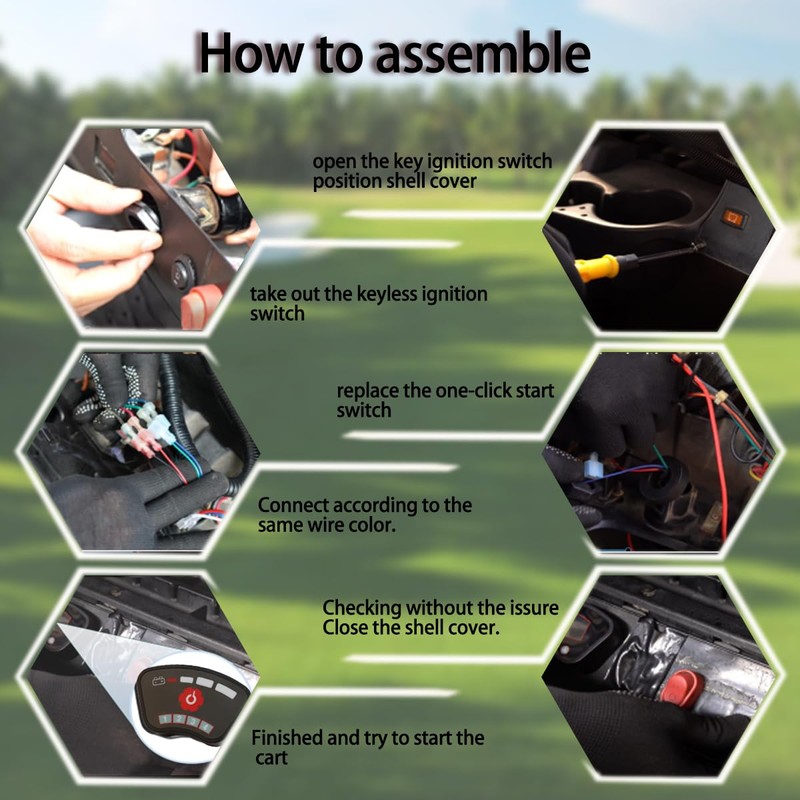 Keyless Pin Pad Golf Cart Ignition Switch Club Car Precedent