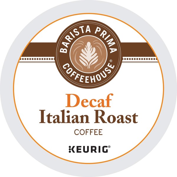 Barista Prima Decaf Coffee, Italian Roast, Rich. Dark. European., 24- Count K-Cup