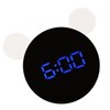 Mirrored Digital Alarm Clock Cute Mice Ear Shape LED Mirror