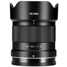 VILTROX 25mm f/1.7 APS-C Prime Lens for Nikon Z-Mount - Fast Autofocus Large Aperture Lens Compatible with Nikon Z30, Z50, Zfc, Z5, Z6II, Z7II, Z8, Z9 - Ideal for Portraits & Low Light