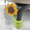Chair Leg Floor Protectors | 4X Sunflower Crochet Chair Leg