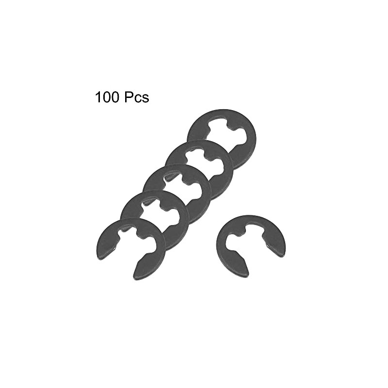sourcing map E-Clip Circlip - 9mm External Retaining Shaft Snap
