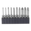 sourcing map 10pcs #00-#3 Phillips Screwdriver Bit Set PH00-PH3 1/4"
