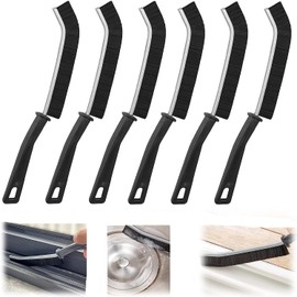 Pack of 6 gap cleaning brushes, hard bristled crevice cleaning brush, multifunctional cleaning brush for joints, joints and gap cleaning brush, crevice cleaning brush, joint cleaning brush (6 pieces)