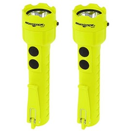 (2 Pack) Bayco Nightstick XPP-5422G Intrinsically Safe Permissible Dual-Light Flashlight, Green (3 AA Batteries Not Included)