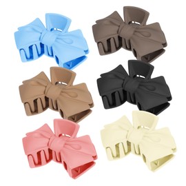 Baluue 6 Pcs Bow Shaped Hair Clips for Women Elegant Hair Claw Clips and Stylish Accessories