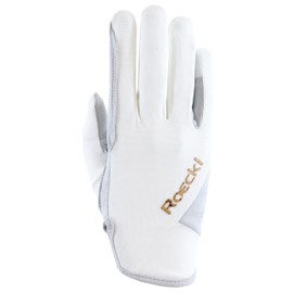 Roeckl Sports Reithandschuh MARENO, Freizeit Sommer Handschuh, Weiß 9.5