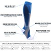 BLAZDEVE 3 Pairs Compression Stocks for Men Women, Knee-High Sport