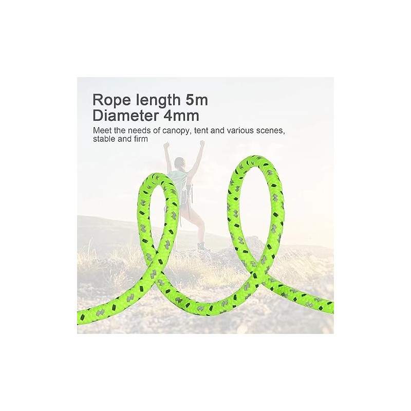 Smithok Ultralight Tent Guy Lines - 16.4ft Adjustable Cords