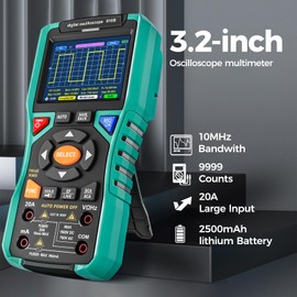 Handheld Oscilloscope Automatic Multimeter: 10MHz Bandwidth and 50MSa/s Sampling Rate - for Measurement on a Wide Range of Electronic Equipment and Devices