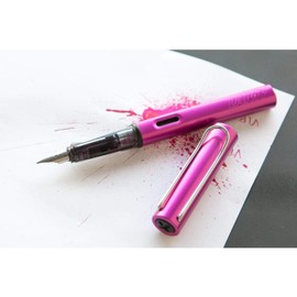 Lamy AL-star Vibrant Pink Fountain Pen, 2018 Special Edition - Fine Nib