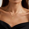 JECOMY Gold Initial Necklaces for Women, Gold Plated Letter Necklace