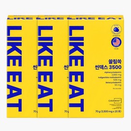 Alpha CD Like It Slim-Suck Thindex 3500 Alpha CD Slim-Suck Alpha Cyclodextrin, 3.5g, 60 pcs / 알파CD 라이킷 쓸림쏙 씬덱스 3500 알파씨디 슬림쏙 알파싸이클로덱스트린, 3.5g, 60개