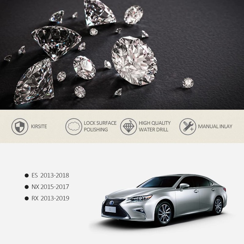 CUCHIYUN Bling Center Console Multimedia Knob Button Covers Parts Car