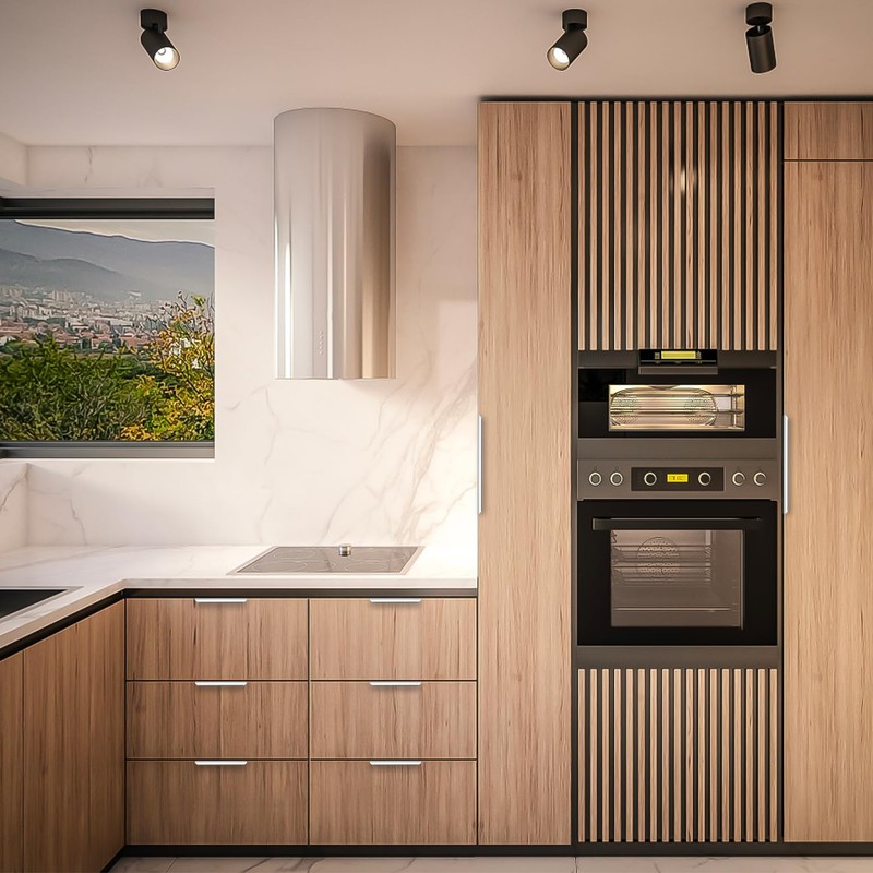 Ravinte 3 Pack Finger Pulls for Cabinets - 96mm/3.75in Hole