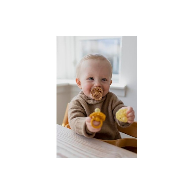 BIBS 5713795241187 PACIFIER, Blossom/Dusky Lilac, 2 piezas