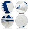 Artscope Waterproof Bohemian Cushion Covers, Pack of 4 Geometric Blue