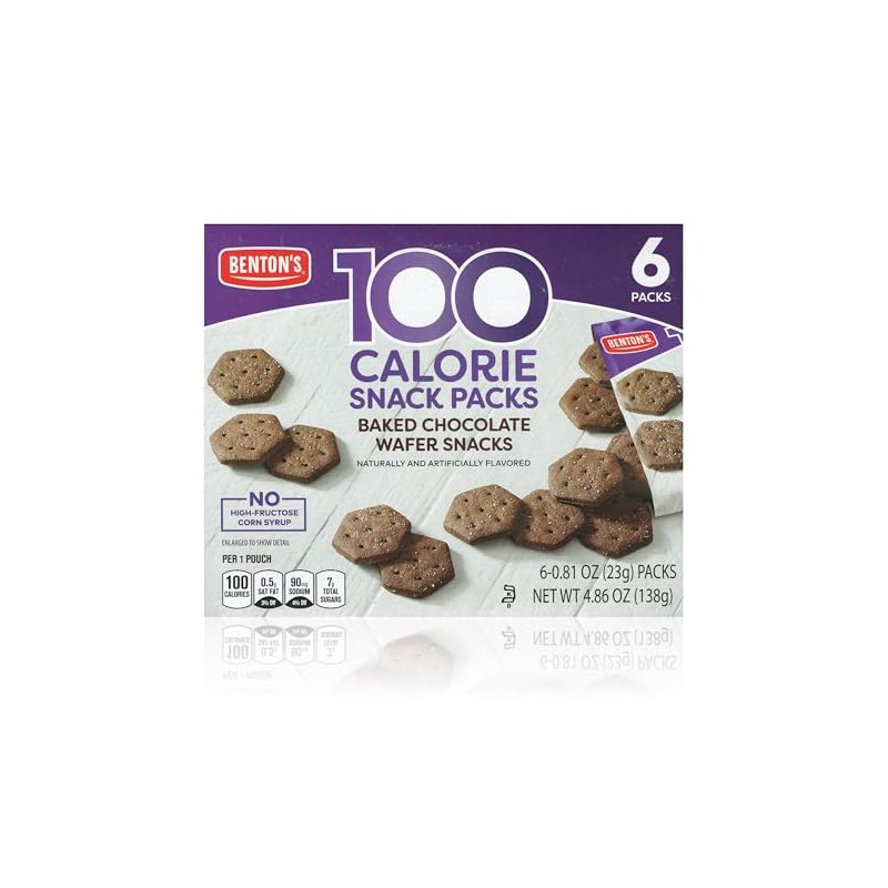 Benton’s 100 Calorie Baked Wafer Snack Packs (1 Box, Chocolate)