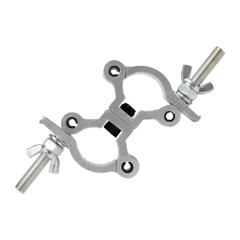 Wecan Stage Light Double Pipe Clamp, 35-45mm Dual Head Truss