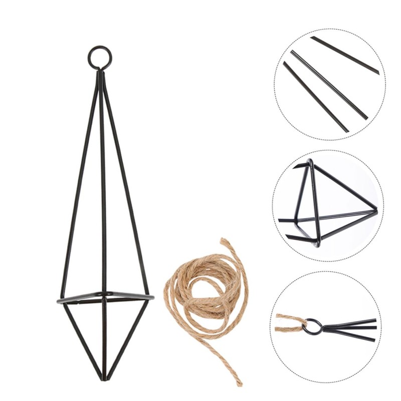 CAXUSD 2Pcs Iron Air Plant Holders Hanging Plant Shelves for