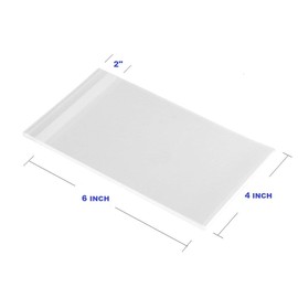 FlanicaUSA 100 pcs 4" x 6" 2 Mil Clear Flat Resealable Cello/ Cellophane Bags Good for Bakery, Candle, Soap, Cookie,jewelry items bags.