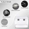 BTSKY Clear Acrylic 4 x 6 inch Index Card Box