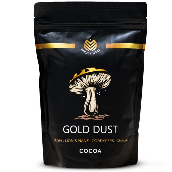 Gold Dust - Lions Mane Mushroom Blend Powder with Chaga,