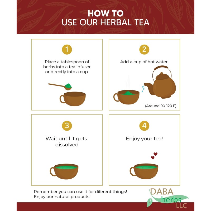 Cramps Tea (Te para dolores menstruales) herbal infusion, 4 oz