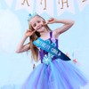 CIEHER Mermaid Crown and Girl's Birthday Sash with Starfish Tiara