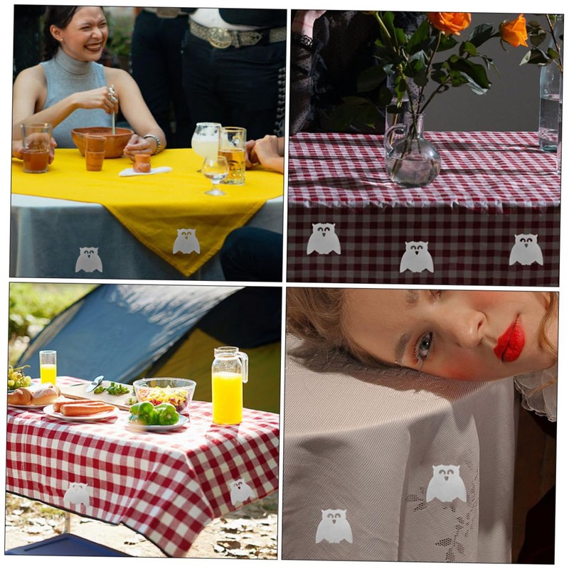 GRIRIW 6pcs Windproof Tablecloth Holders Magnetic Owl Design Table Cover