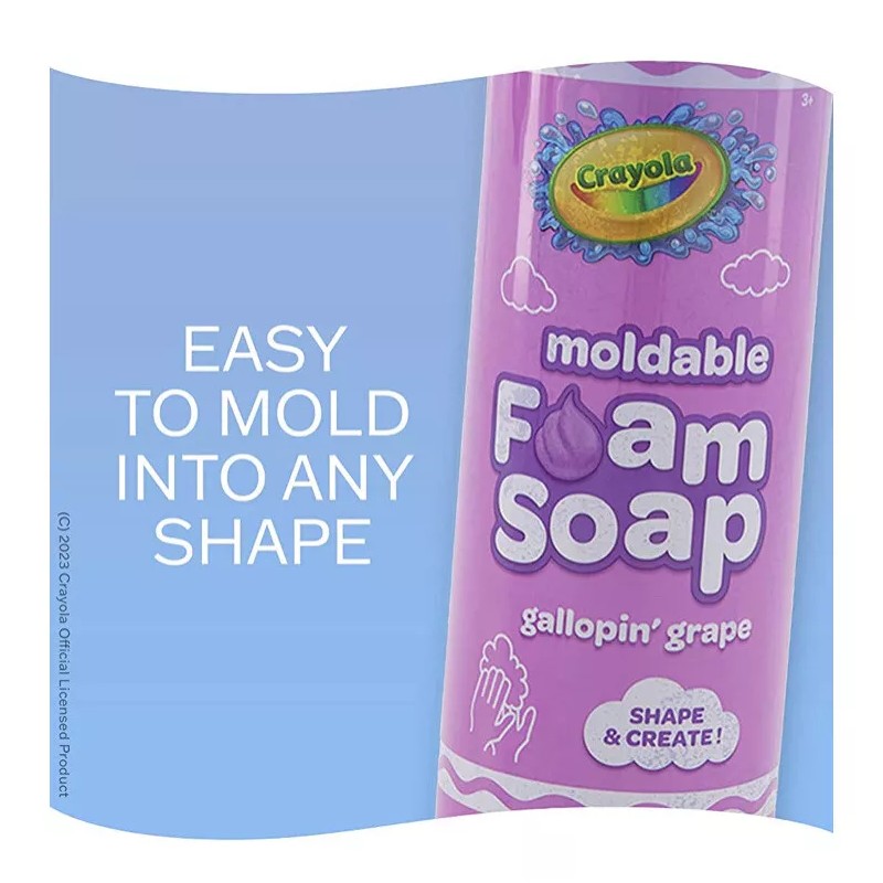 Crayola Shape/Create Gallopin’ Grape Moldable Foam Soap:14 Fl Oz
