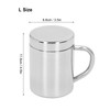 Stainless Steel Double Walled Mugs Shatterproof Warm Cold Use Tea