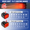 WORKPRO Bike Lights Set [8+13 Modes], Rechargeable Bicycle Light Set