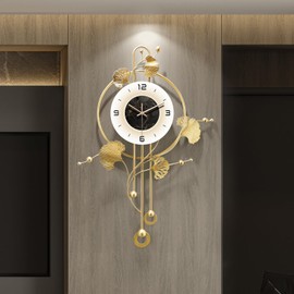 FIXNEO Wall Clock, Large Modern Wall Clock for Living Room Decor 20 X 31.5 Inches，Unique Office Clocks Battery Operated，Oversized Modern Wall Art for Bedroom,Farmhouse,Office Wall Decor