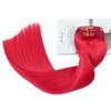 Aison Red Clip in Hair Extensions Real Human Hair 70G/7Pcs