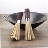 Ipetboom 2pcs Bamboo Kitchen Dish Cleaning Brush Multi Use Scrubbing