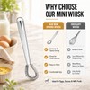 2 Pack Stainless Steel Mini Whisks Spring Coil Wire Egg
