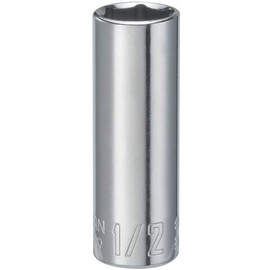 CRAFTSMAN Deep Socket, SAE, 1/4-Inch Drive, 1/2-Inch, 6-Point (CMMT43589)