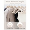 StorageWorks Clothes Hanger 20 Pack, Wooden Coat Hangers for Shirts,