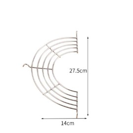 Stainless Steel Shelves Food Cooling Rack Strainer Kitchen Wok Fry Pan Pot for Fry Pan Drainer Rack for Fried Chicken(Large)