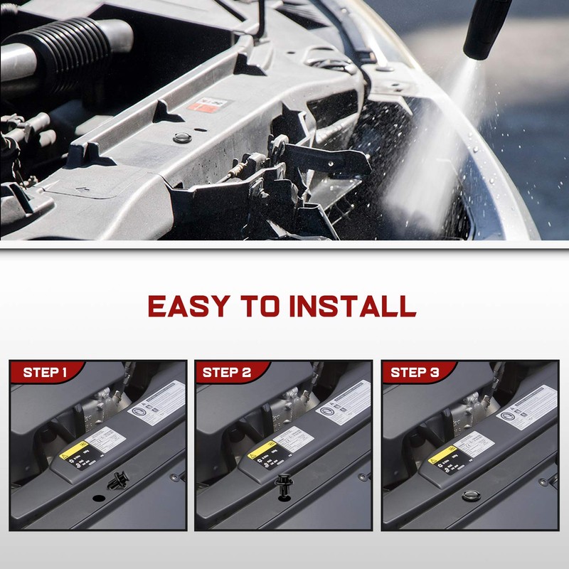 Nilight 400PCS Car Retainer Clips 6mm 7mm 8mm 9mm 10mm