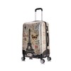 InUSA Paris Print Luggage with Spinner Wheels | Durable Lightweight