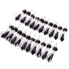 20pcs 38mm Replacement Black Chandelier Icicle Crystal Prisms Octogan Crystal