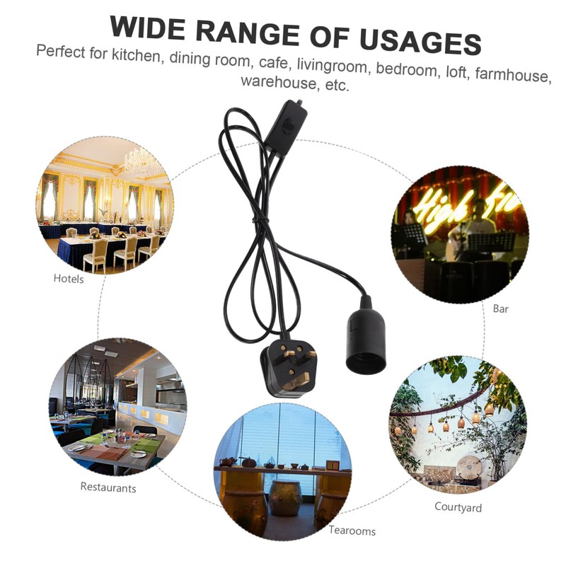 Operitacx Pendant Light Fitting Kit with Switch and Uk Plug