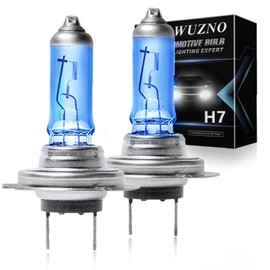 Wuzno Halogen Headlight Bulb Replacement for Hyundai Sonata 2011 2012 2013 2014,High Beam H7, Low Beam H7 Lights, 6000k White, 120% Brightness, 2 Pack