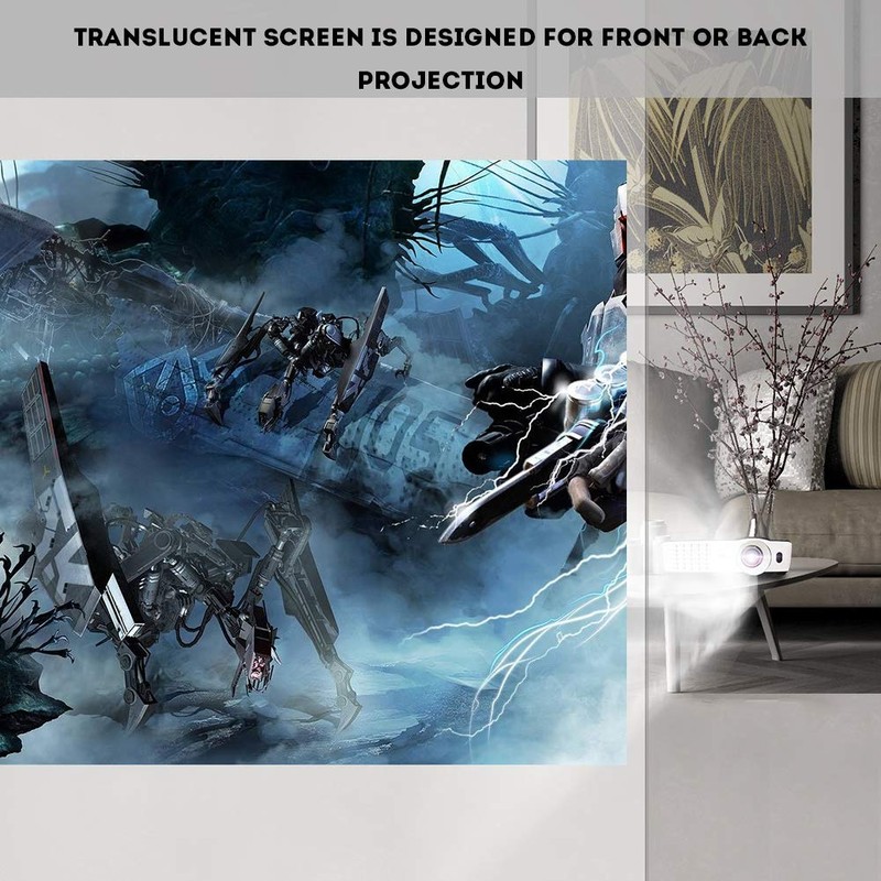 Projector Curtain, Bewinner 60-120 Inch Projection Screen 169 Easy Installation