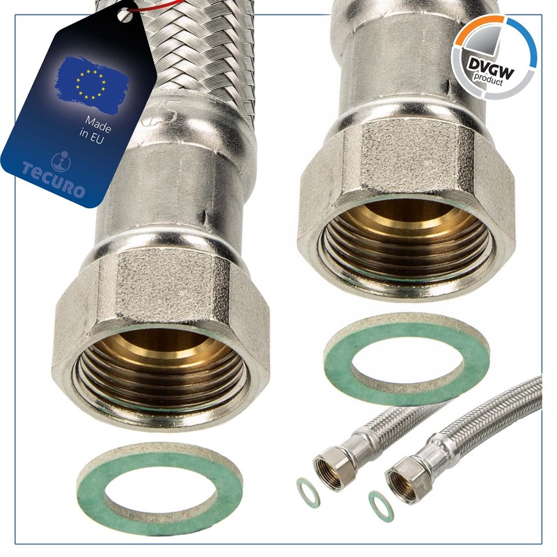 Reinforced Hose DN 13-1/2 ÜWM x 1/2 ÜWM x 2000