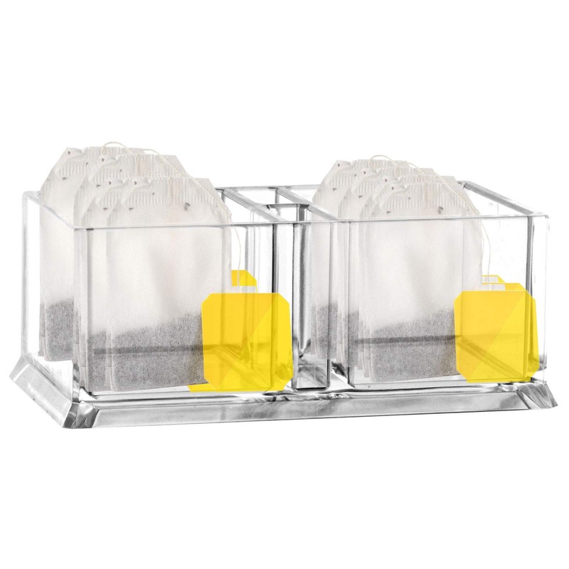 Small Sugar Packet Holder for Coffee Bar,Acrylic Tea Bag Organizer